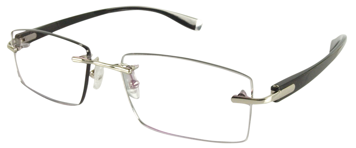 R58025 Silver Rimless Glasses