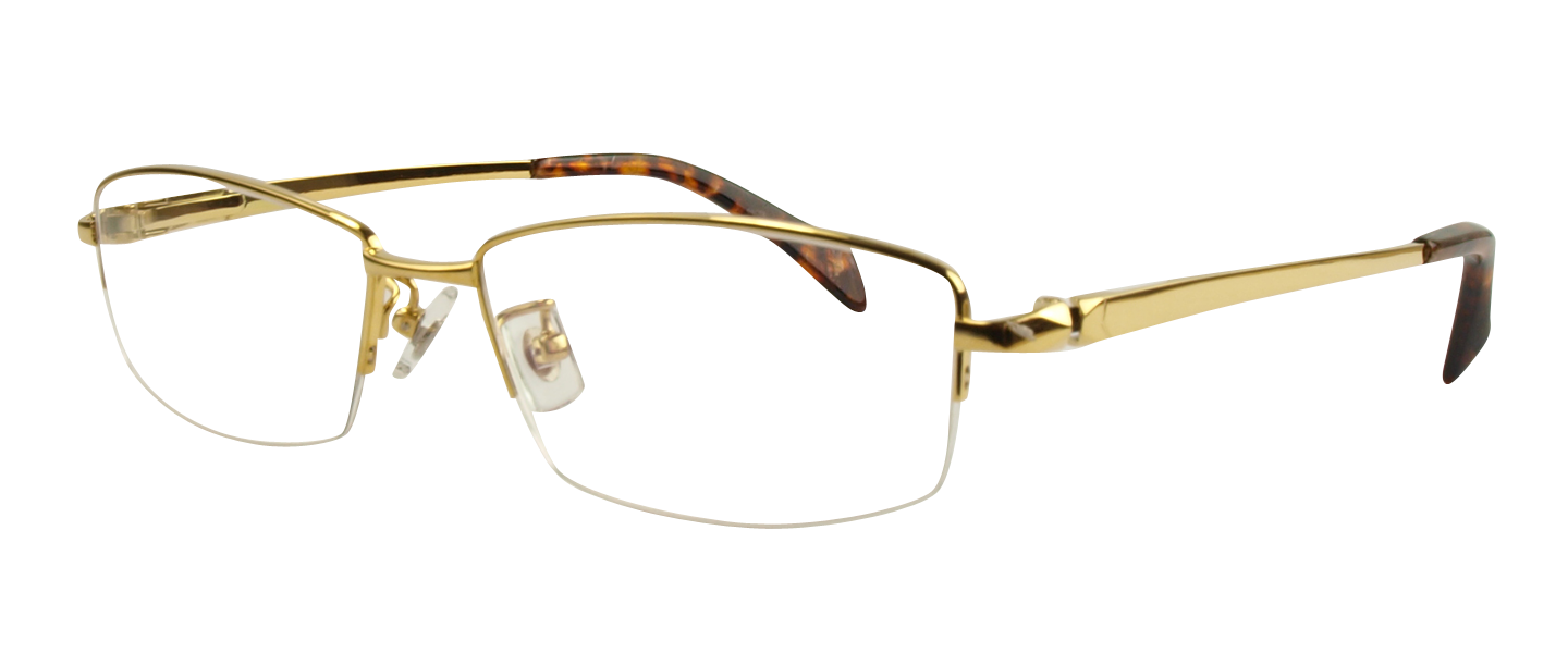 T6830 Gold Discount Eyeglasses