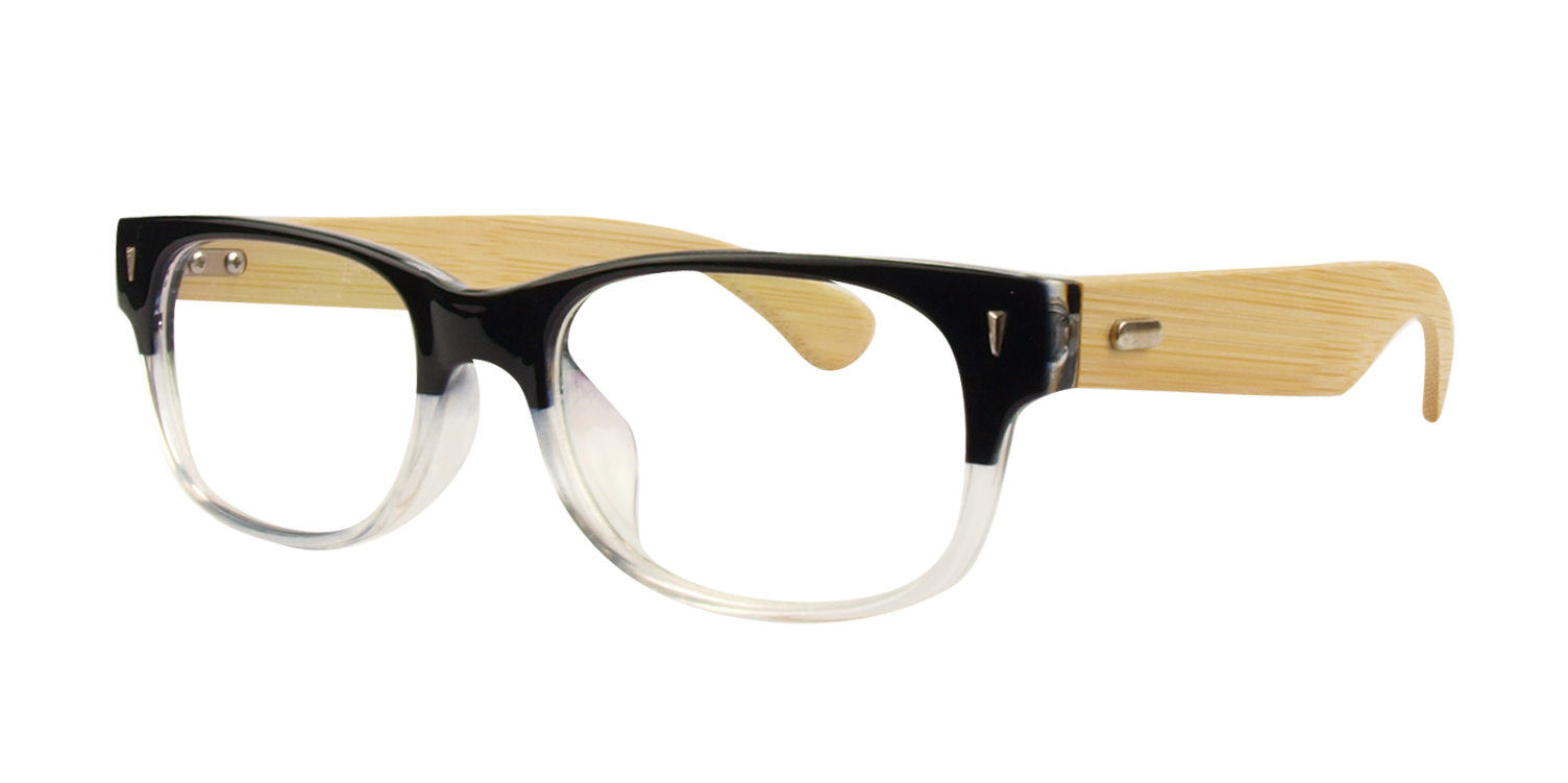 A6838 Black/Clear Discount Eyeglasses