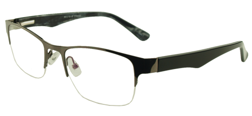 M73032 Semi Rimless Metal Glasses