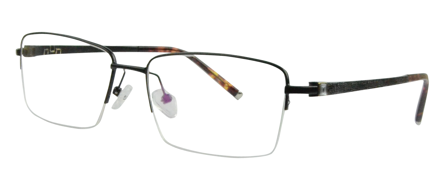 T9101 Black Titanium Eyeglasses