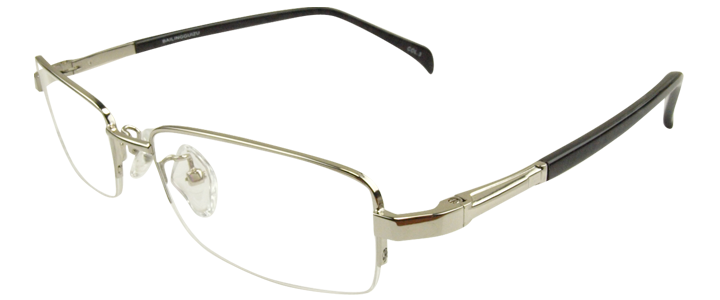 B2184 Silver Prescription Eyeglasses