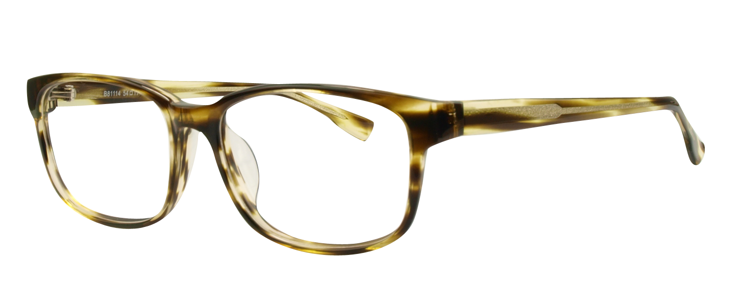 B81114 Yellow/Demi Amber Cheap Eyeglasses