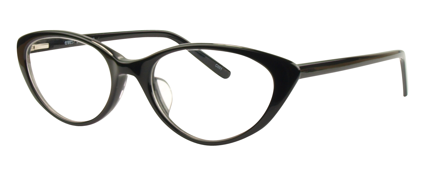 E9857 Black C001 Womens Glasses