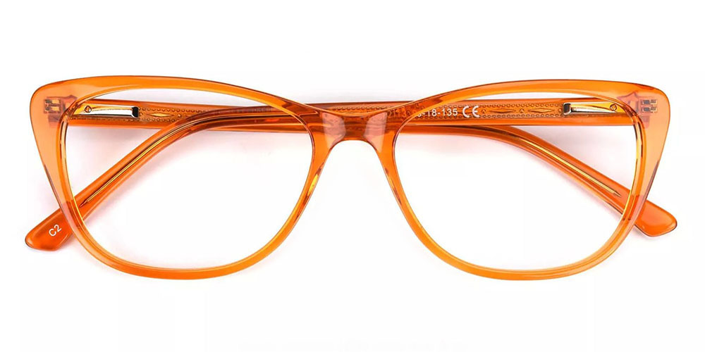 F2113 Cat Eye Glasses Orange