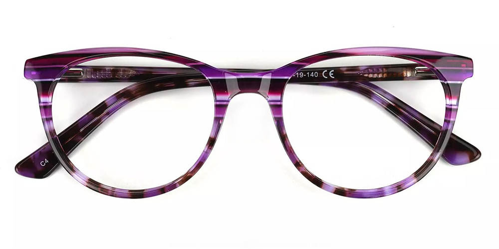A1903 Acetate Eyeglasses Purple