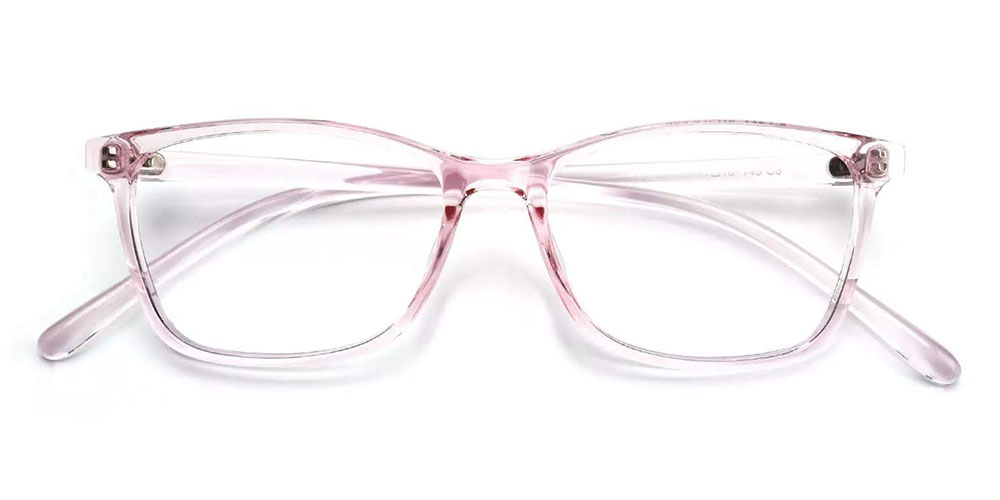 L053 Prescription Glasses Clear Pink