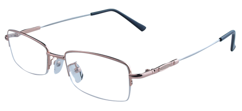 M8001 Gold Fashion Eyeglasses