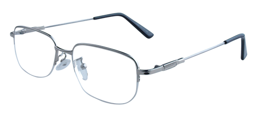 M8008 Silver Mens Eyeglasses