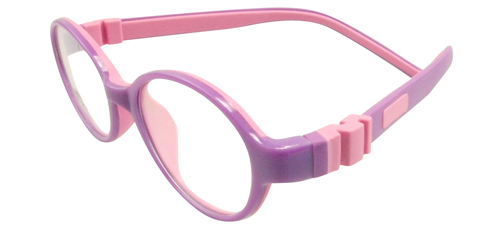 TR90 C511 Kids Eyeglasses with Purple Frame