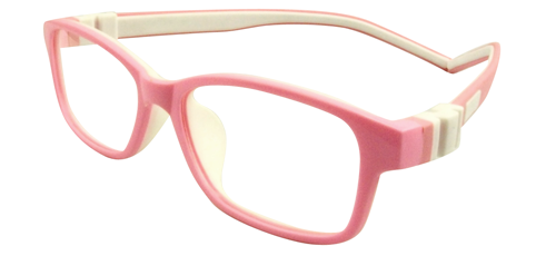 TR90 C519 Kids Eyeglasses with Pink Frame